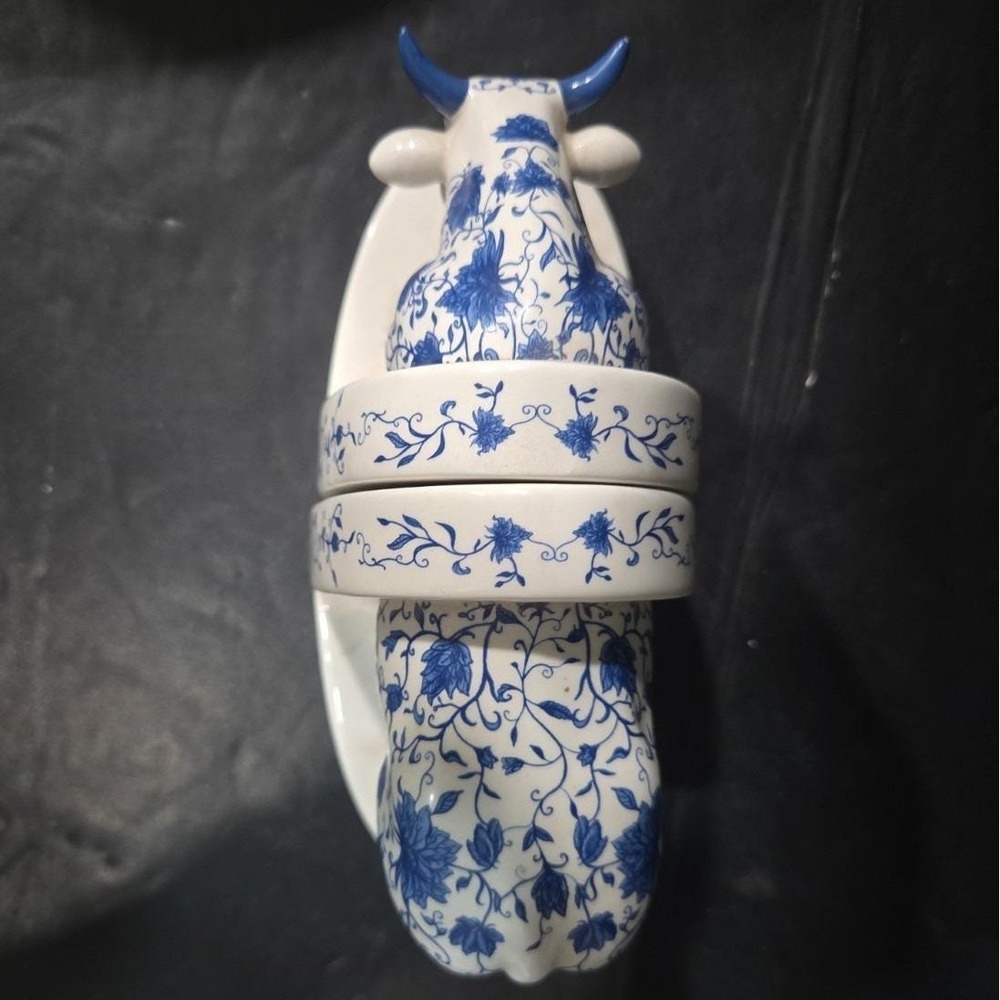 Cow Parade China Cow Bookends, Westland Giftware, Collectible #7411, No Box Flaw - Picture 7 of 11